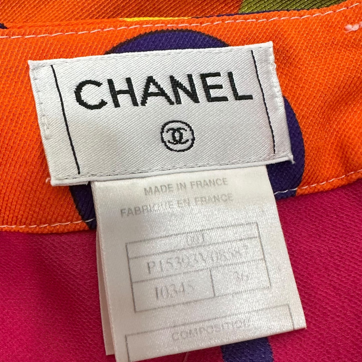 Chanel 2000 Multicolor Floral Printed Midi Skirt