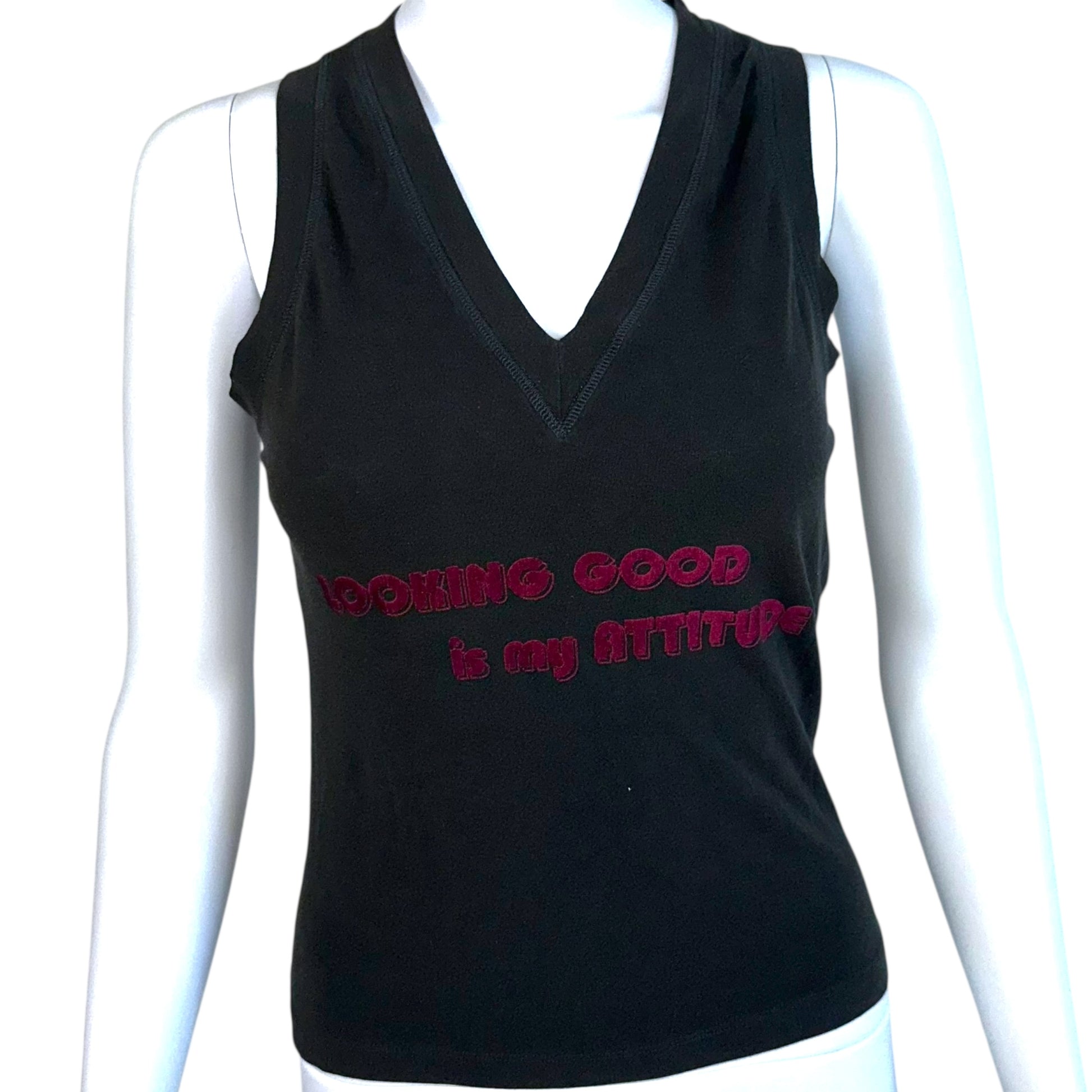 D&G Dolce & Gabbana 'Looking Good is My Attitude' Graphic Tank - Outfit Repeater