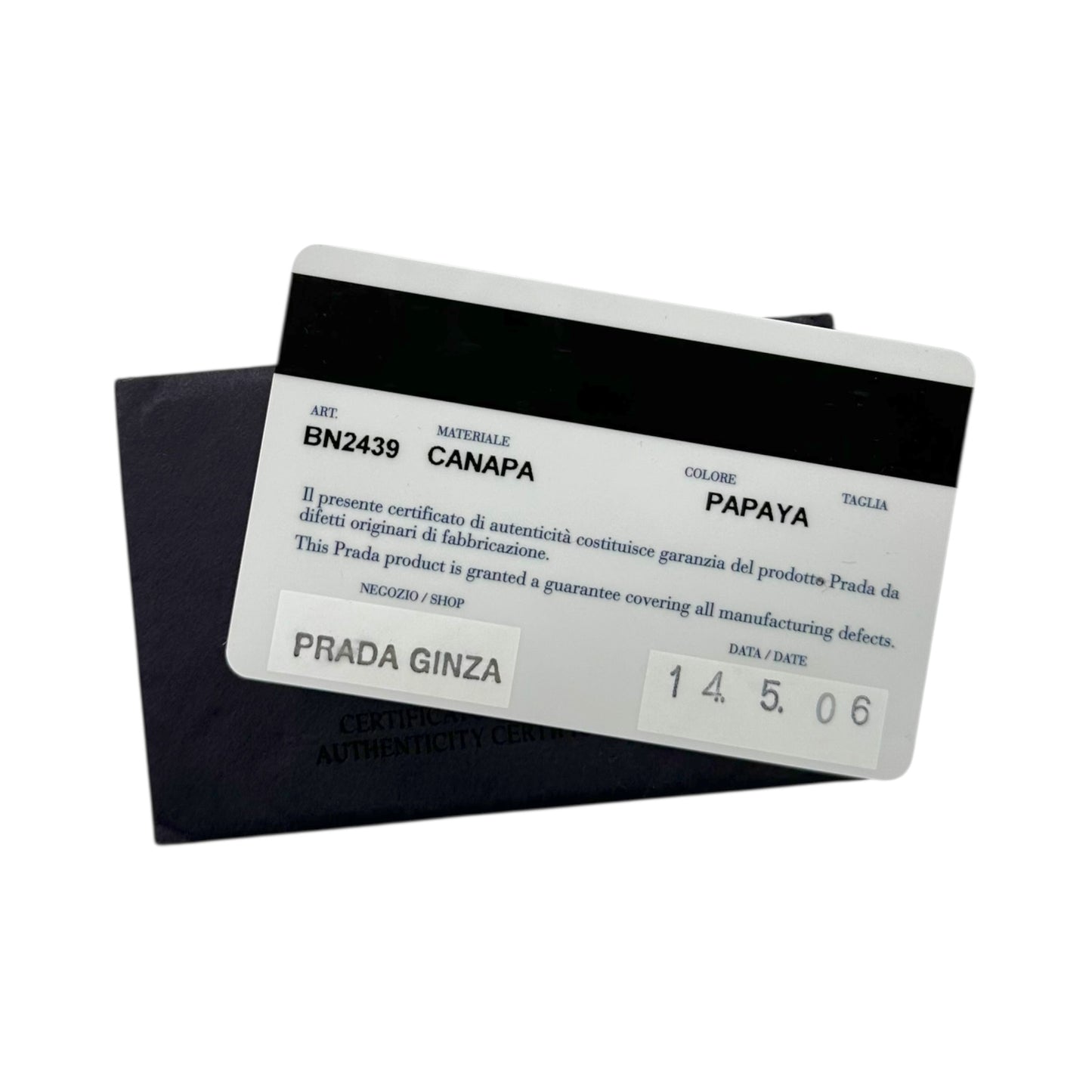 Prada Orange Canvas Small Canapa Tote Bag