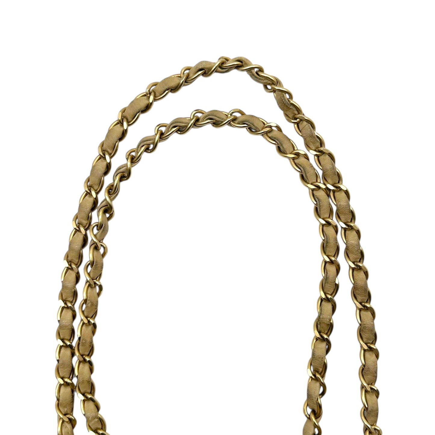 Chanel Tan & Black Chocolate Bar Shoulder Bag 2000-02