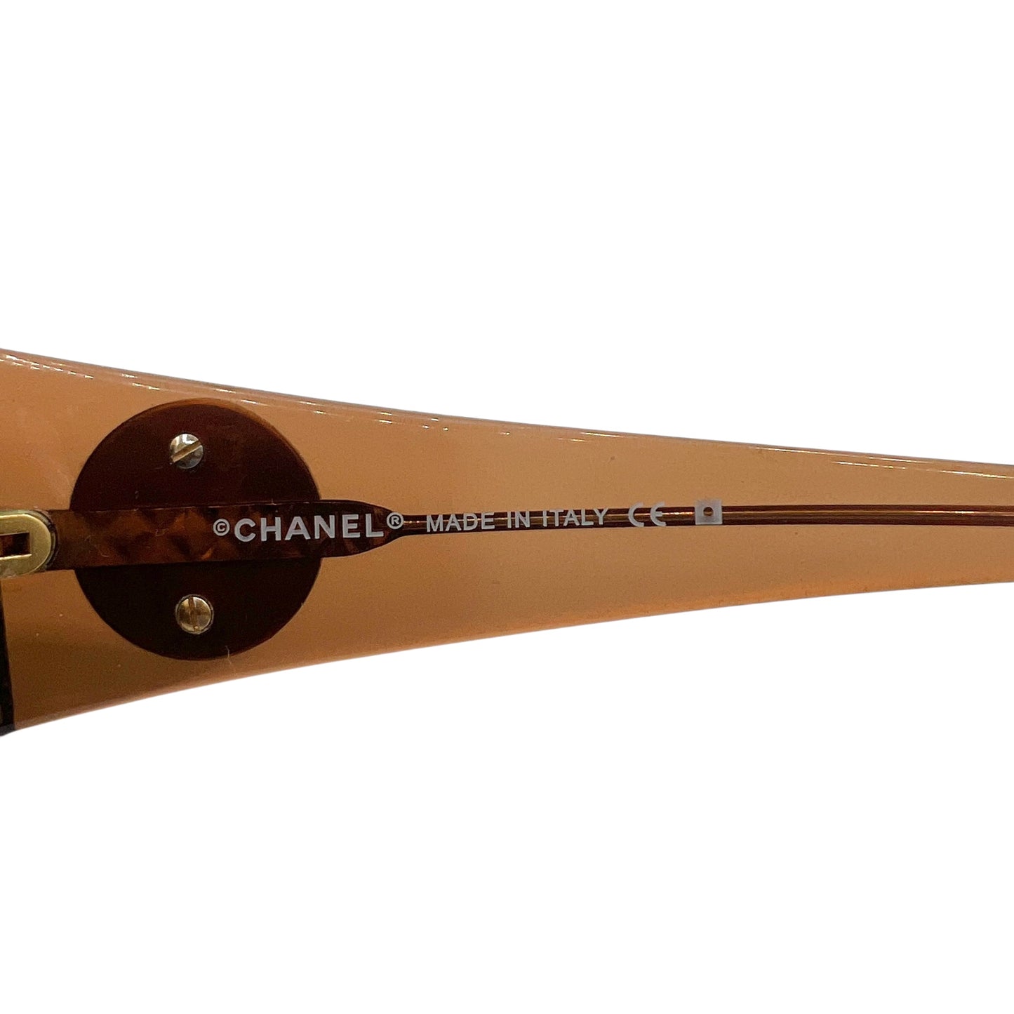 Chanel 5082-H Brown Iridescent CC Pearl Logo Oval Sunglasses