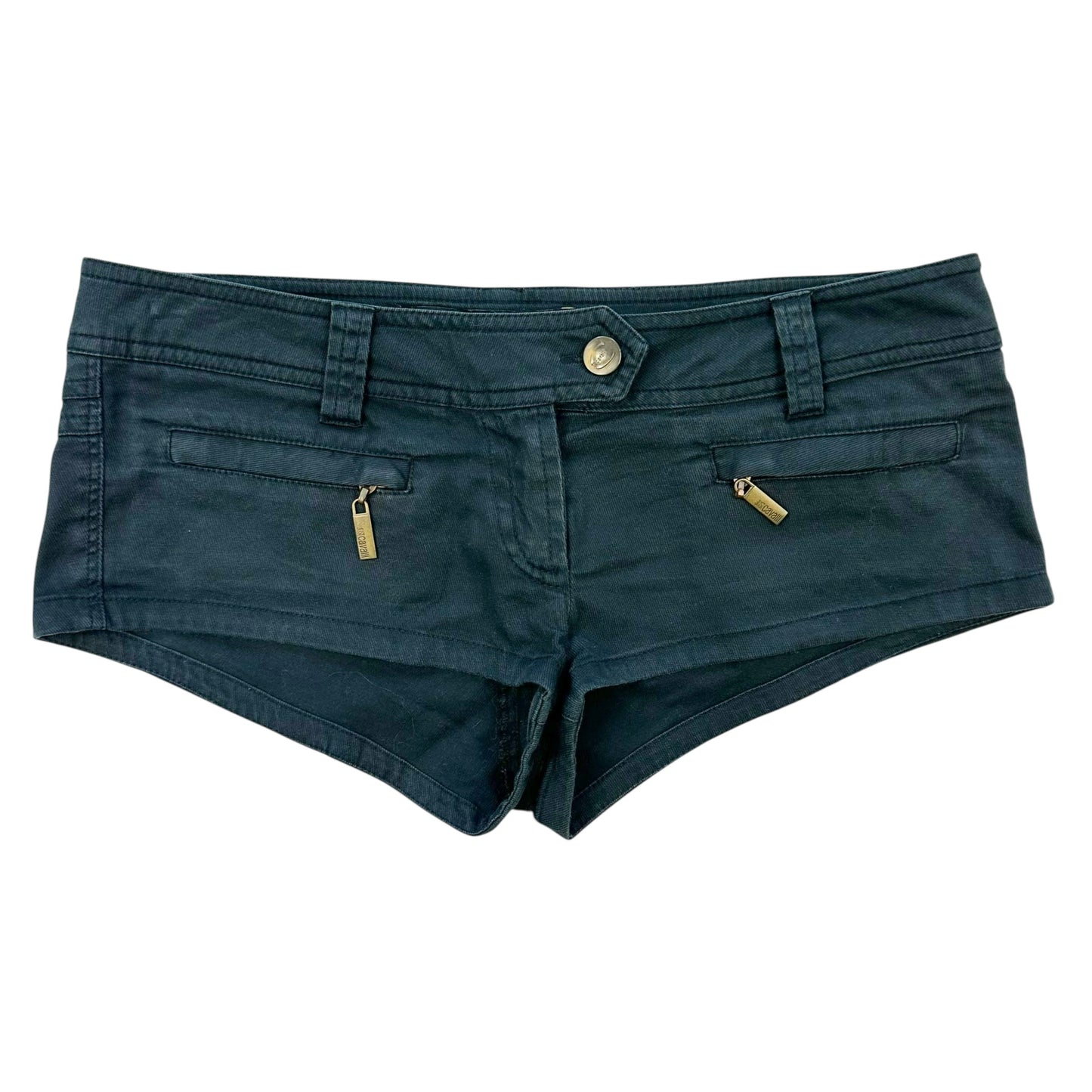 Just Cavalli Roberto Cavalli Black Micro Mini Shorts