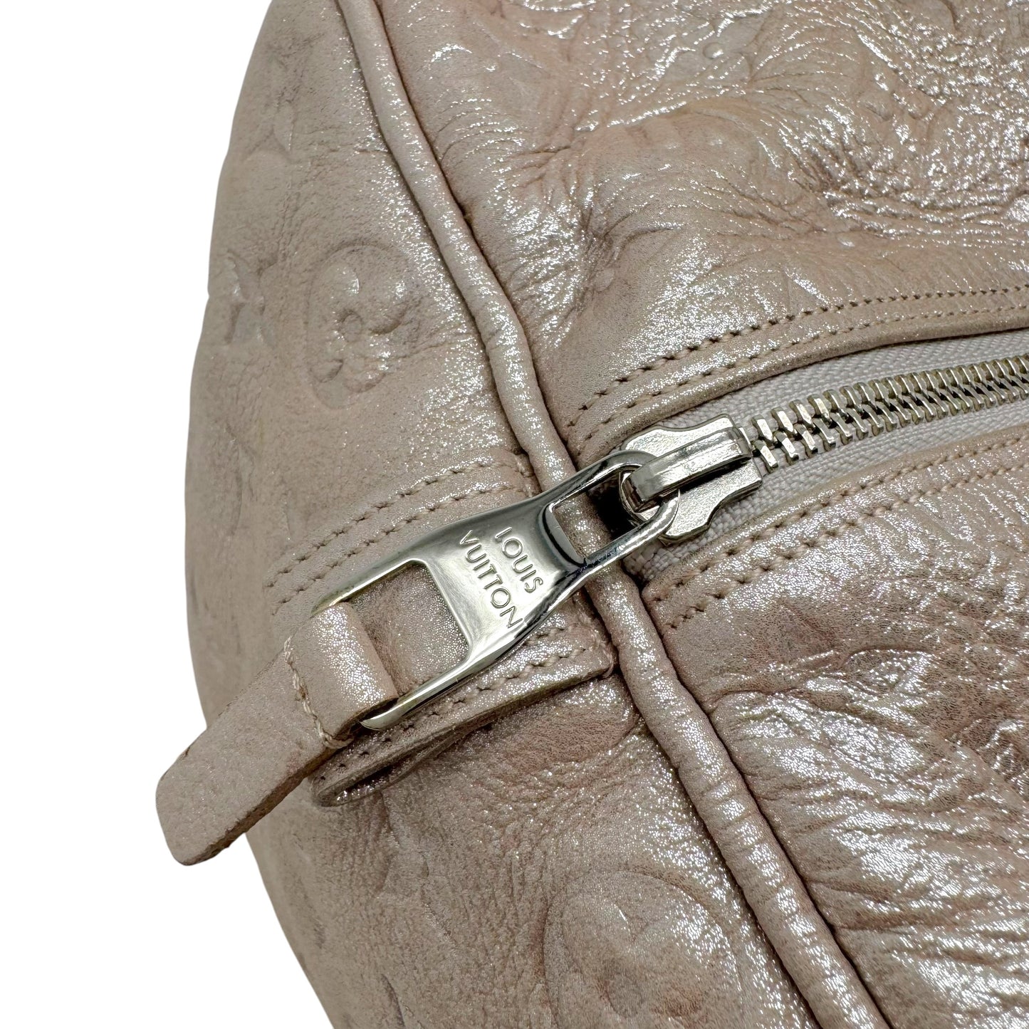 Louis Vuitton Boston Shoulder Bag Pink Shimmer Monogram