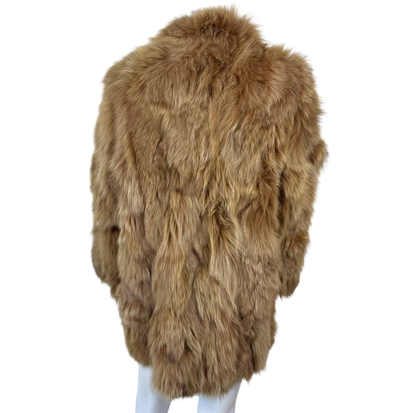Vintage Light Brown Fox Fur Coat