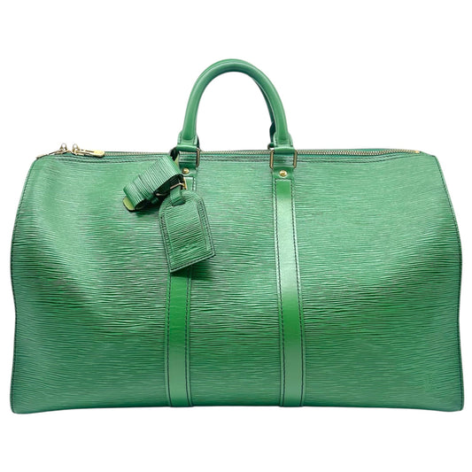Louis Vuitton Green Epi Duffle Bag
