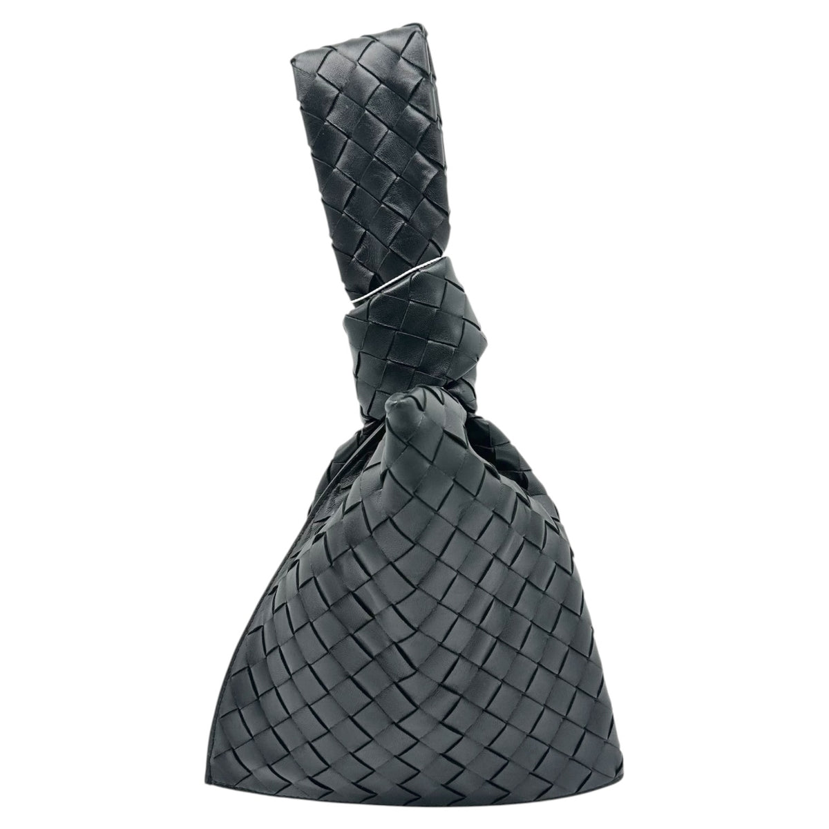 Bottega Veneta Black Intrecciato Small Clutch Bag