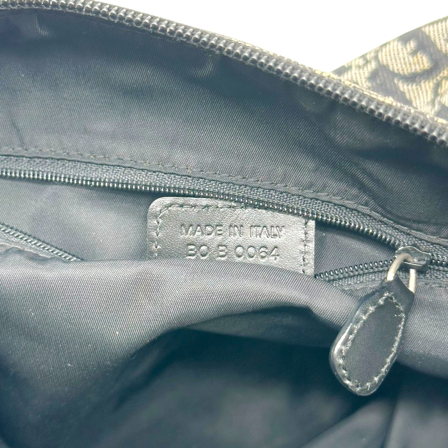 Christian Dior Black Trotter Monogram Satchel Bag