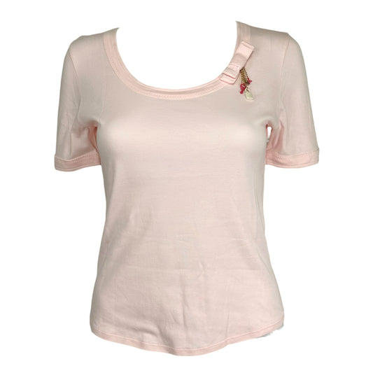 Louis Vuitton Pink Logo Charm T-Shirt