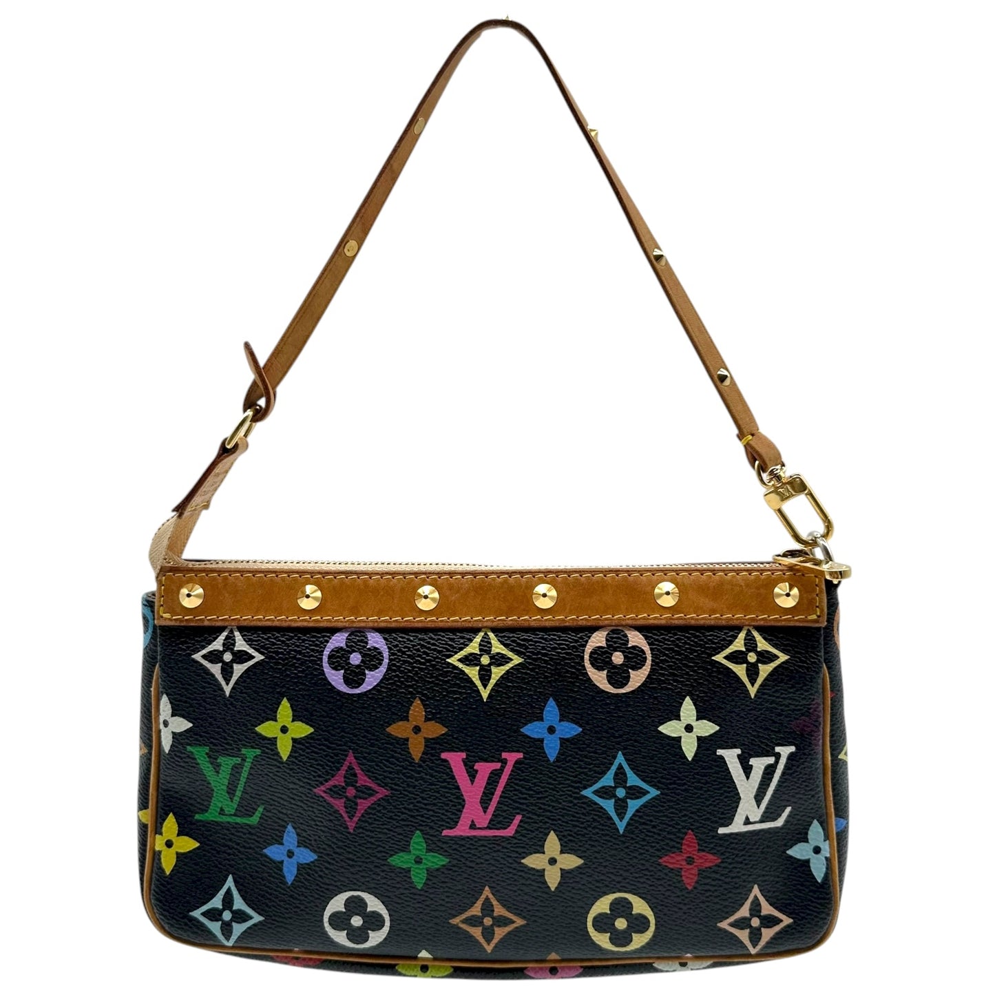 Louis Vuitton Black Multicolor Murakami Pochette Bag - Outfit Repeater