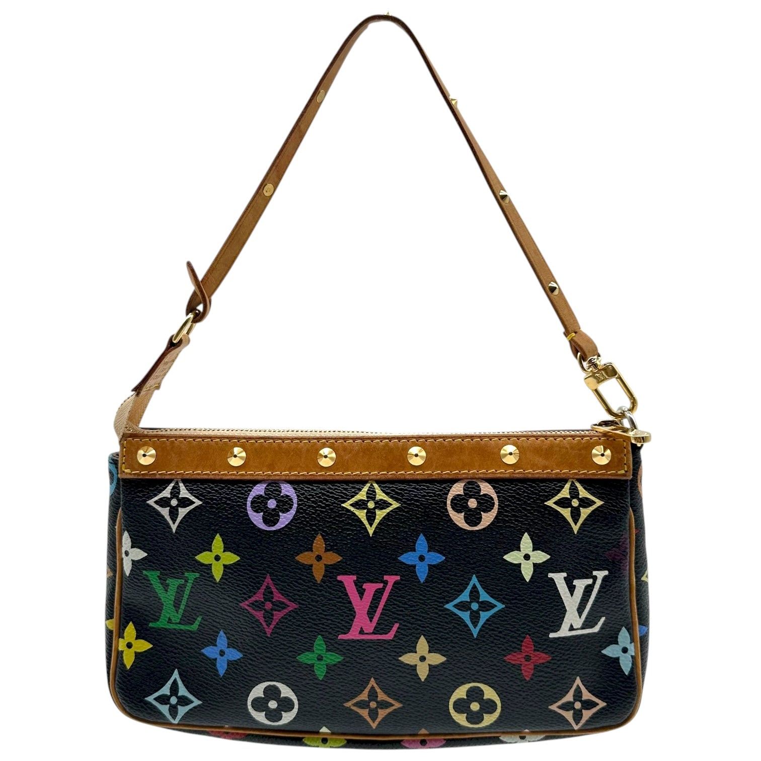 Louis Vuitton Black Multicolor Murakami Pochette Bag - Outfit Repeater
