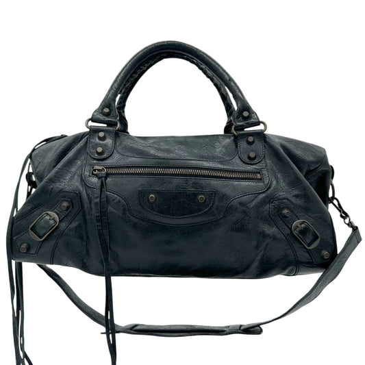 Balenciaga Black Leather City Bag - Outfit Repeater