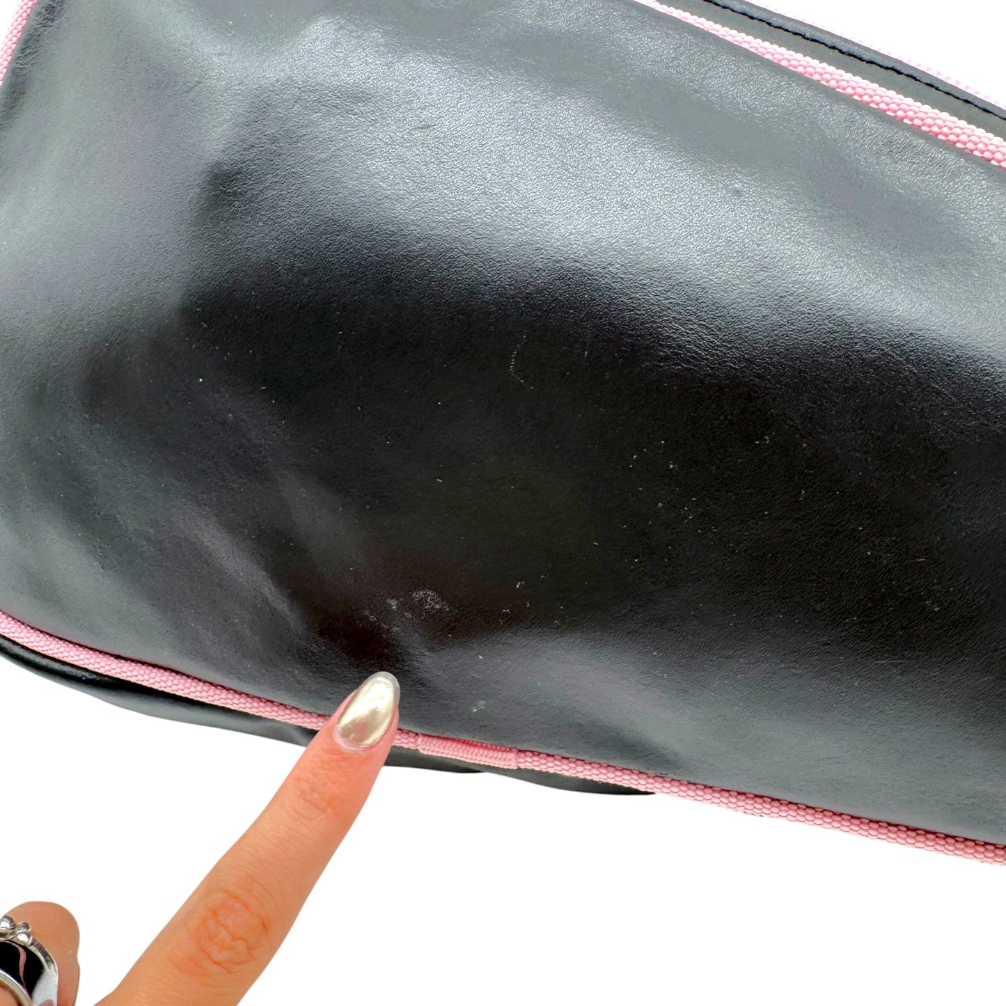 Dolce & Gabbana Pink Black Tennis Style Shoulder Bag