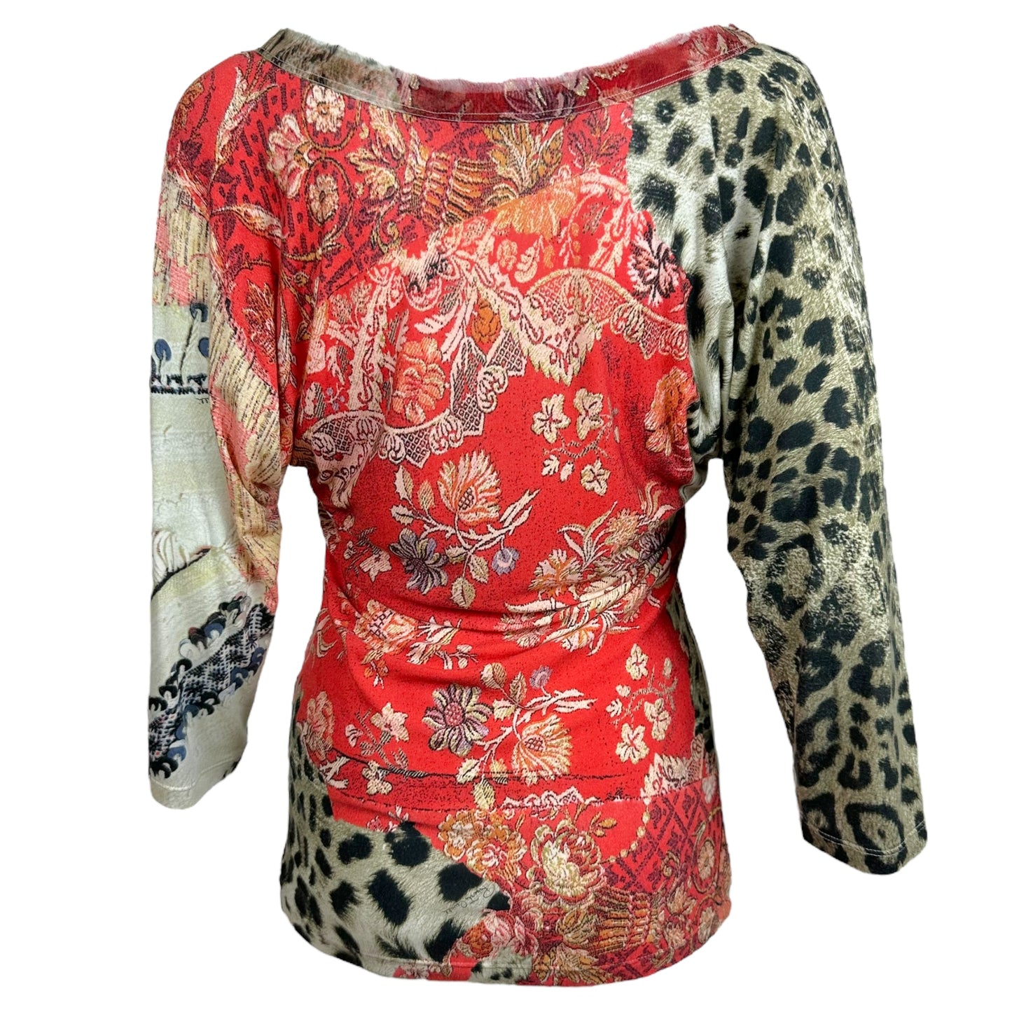 Roberto Cavalli Printed 1/2 Sleeve T-shirt