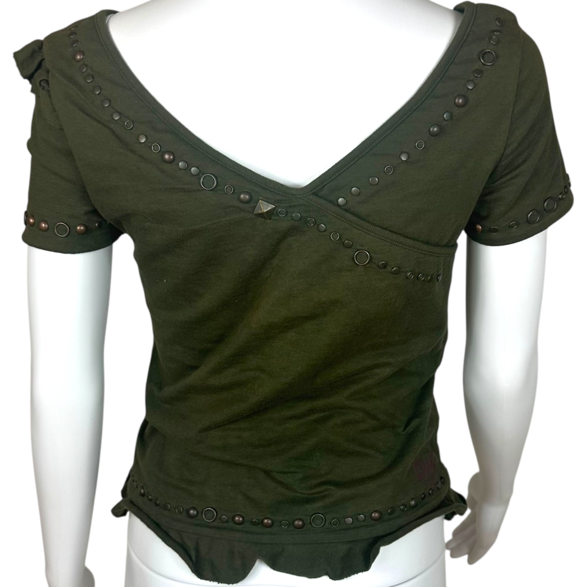 D&G Dolce & Gabbana 'Big Fun' Studded Asymmetrical T-Shirt - Outfit Repeater