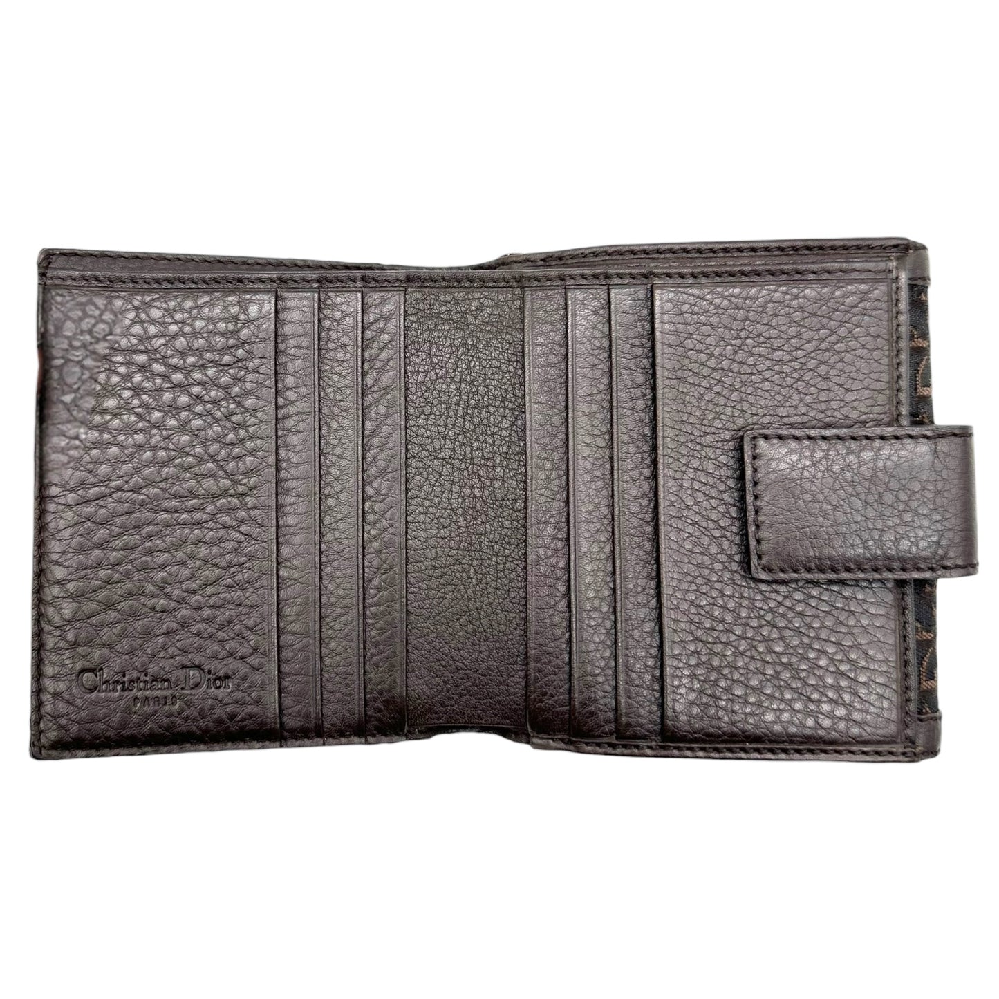 Christian Dior Black Monogram Trotter Bi-fold Wallet - Outfit Repeater
