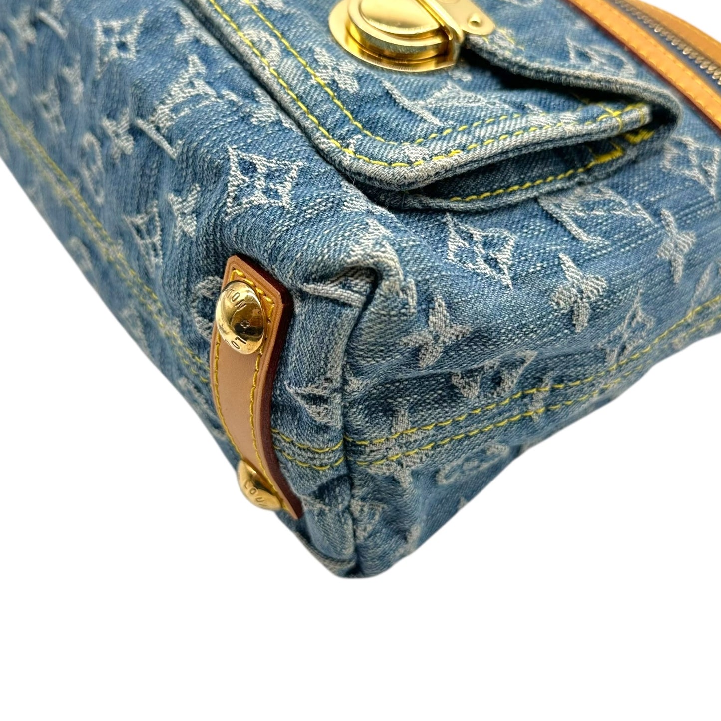 Louis Vuitton Blue Denim Monogram Baggy PM Shoulder Bag