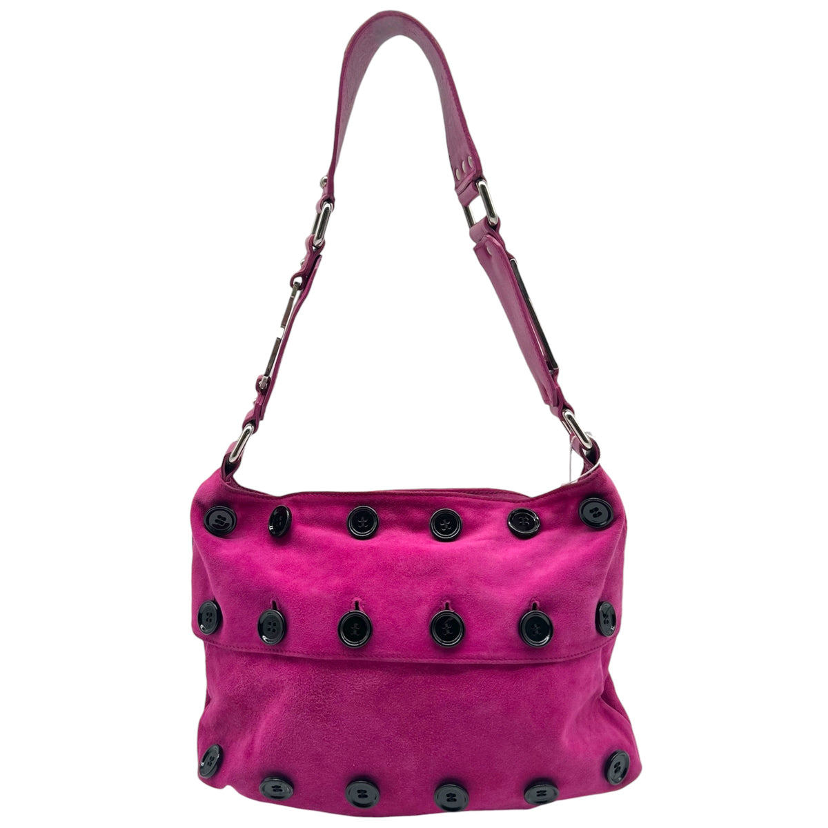 Dolce & Gabbana Pink Suede Multi-Layer Hobo Bag