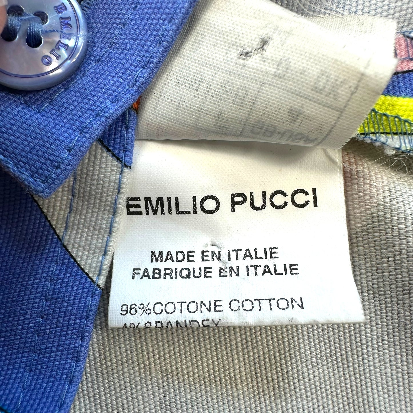 Emilio Pucci Purple Multicolor Printed Capri Pants