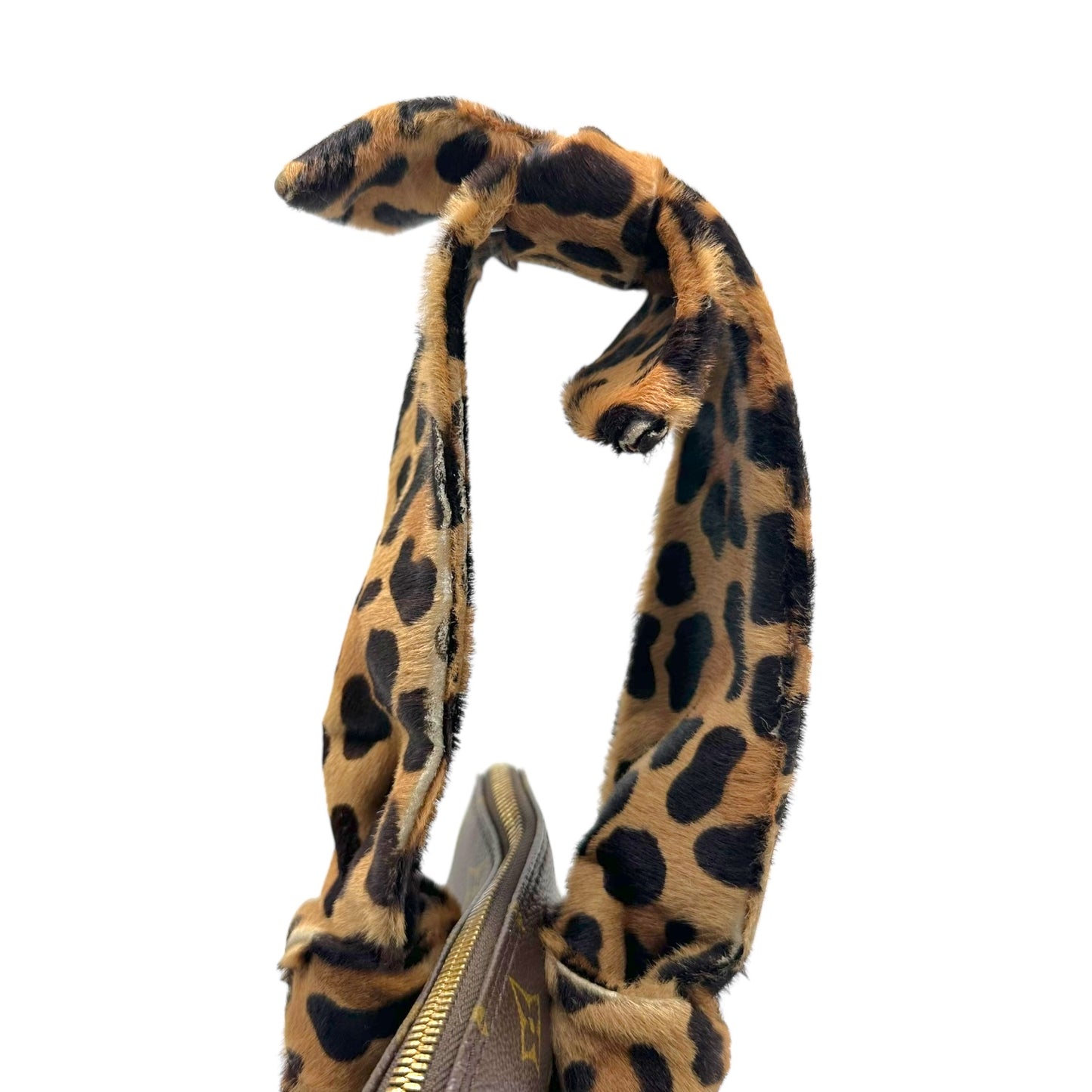 Louis Vuitton x Alaïa 1996 Leopard Print Ponyhair Centenaire Alma Bag