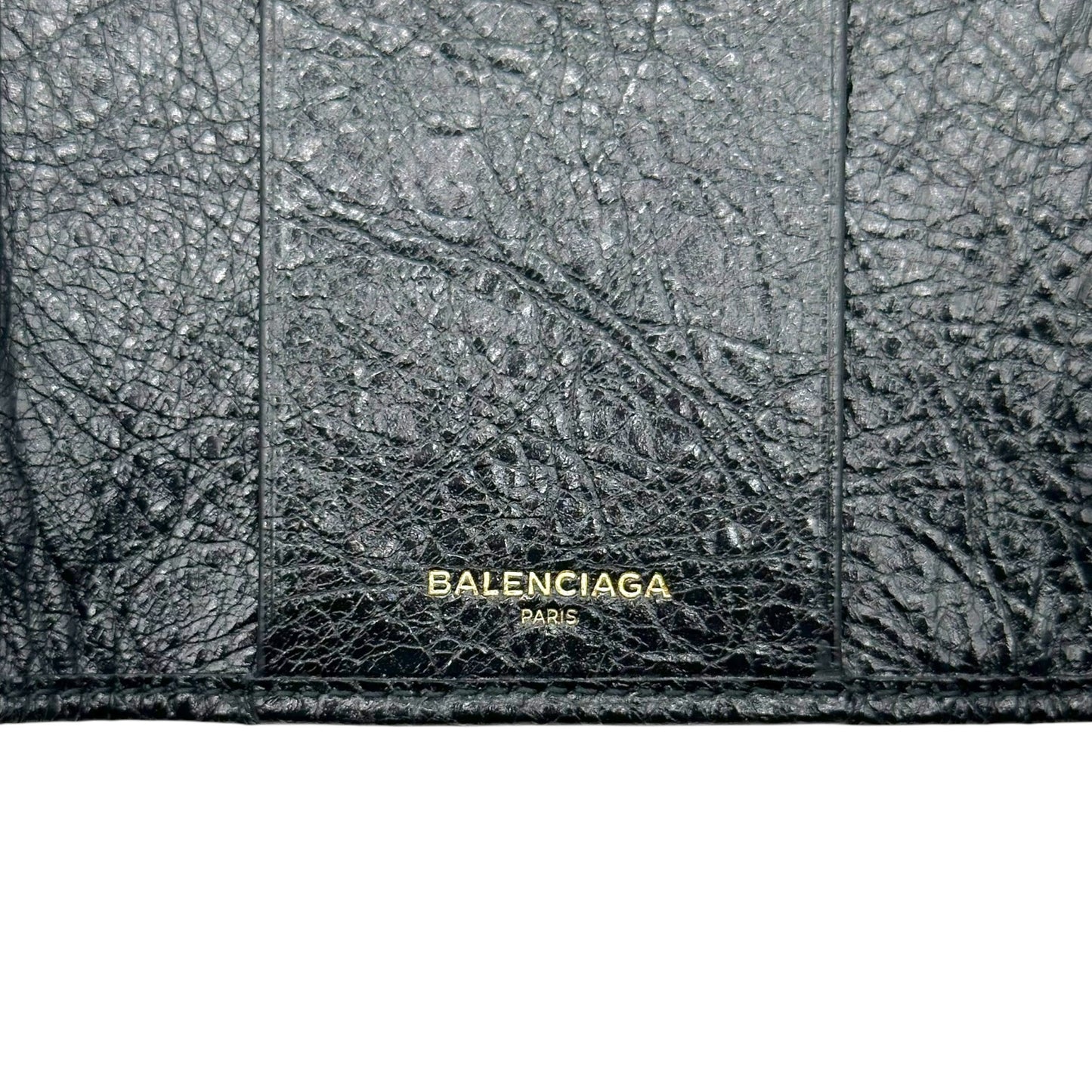 Balenciaga Black Leather City Key Pouch