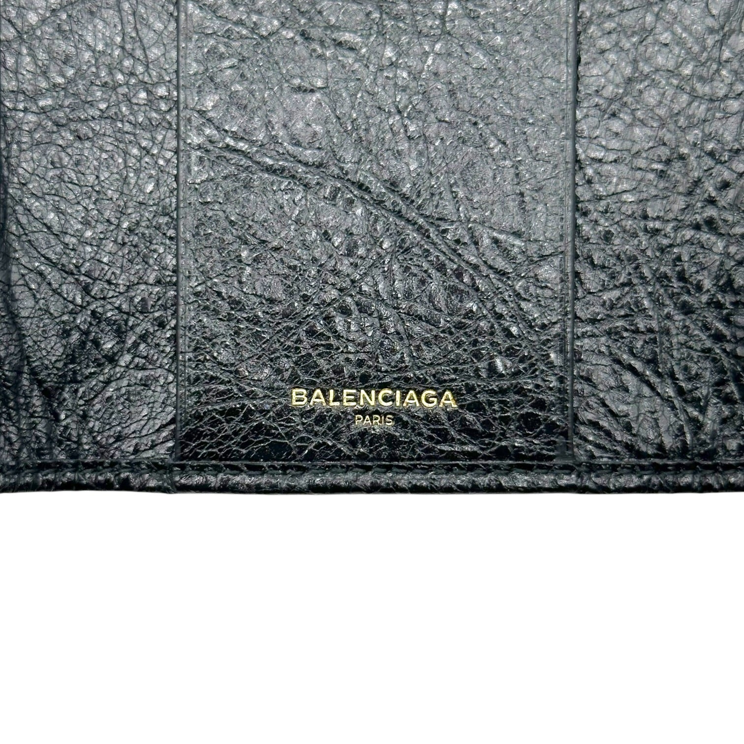 Balenciaga Black Leather City Key Pouch