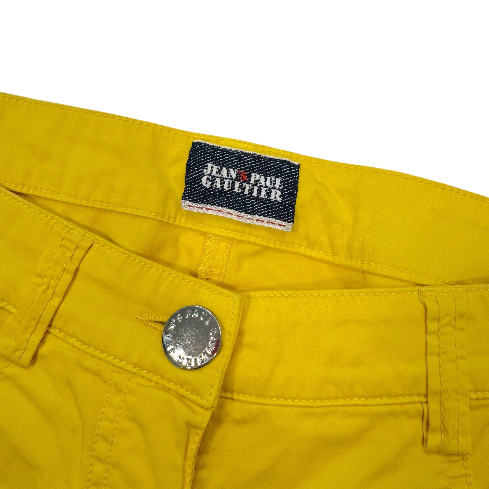 Jean's Paul Gaultier Yellow Lace Up Shorts - Outfit Repeater
