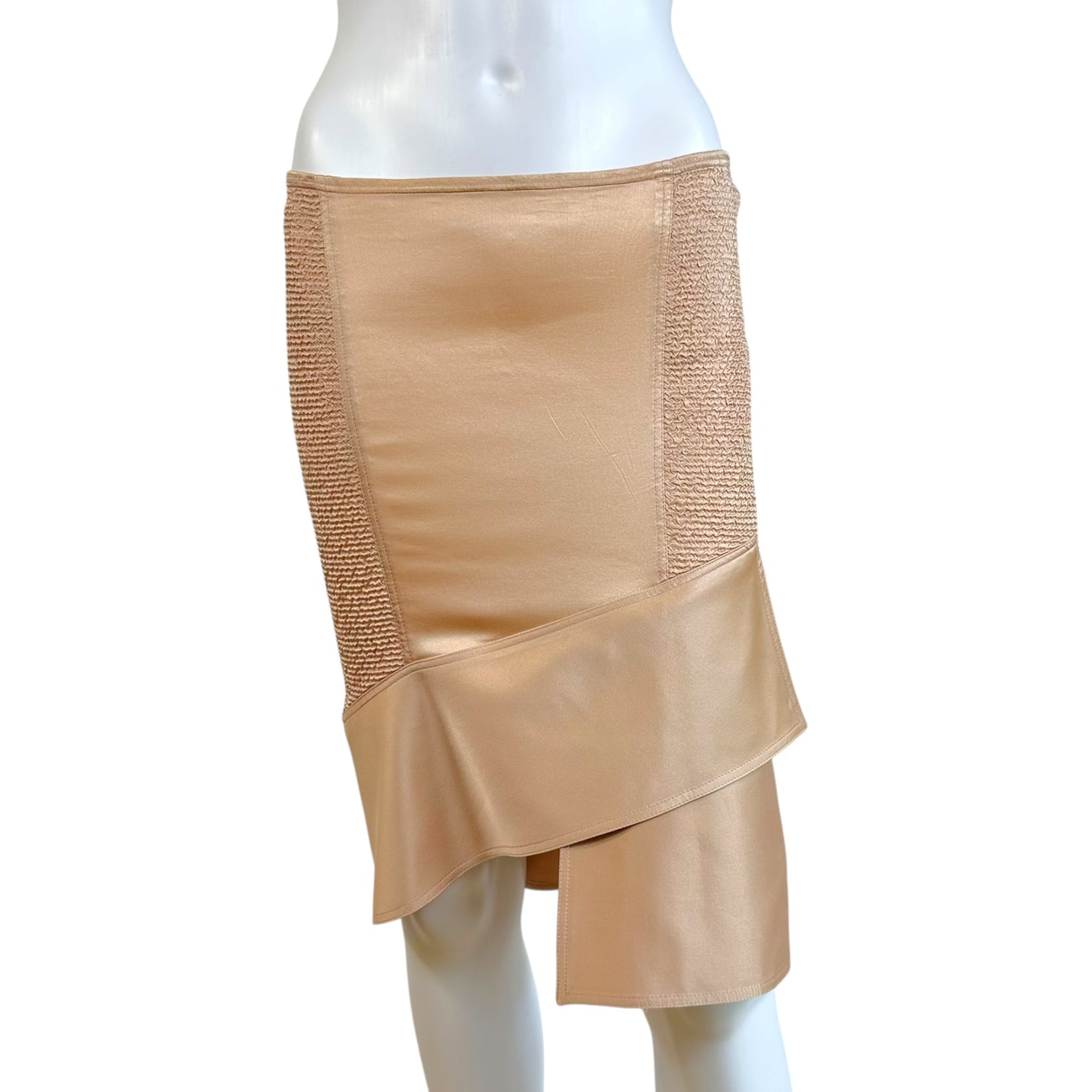 Gucci Silk Midi Skirt Pale Pink 2003