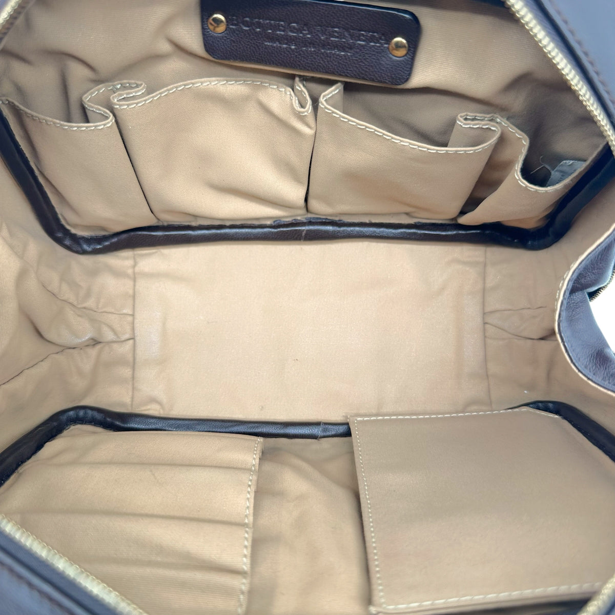 Bottega Veneta Brown Intrecciato Leather Mini Pochette