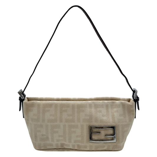 Fendi Ivory Zucca Monogram Pochette Bag
