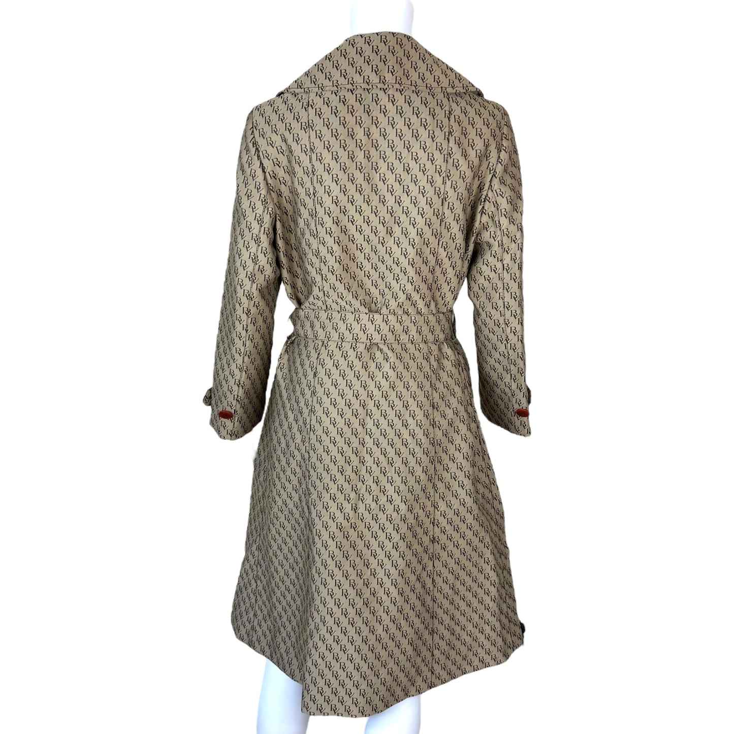 Bottega Veneta BV Tan Monogram Trench Coat