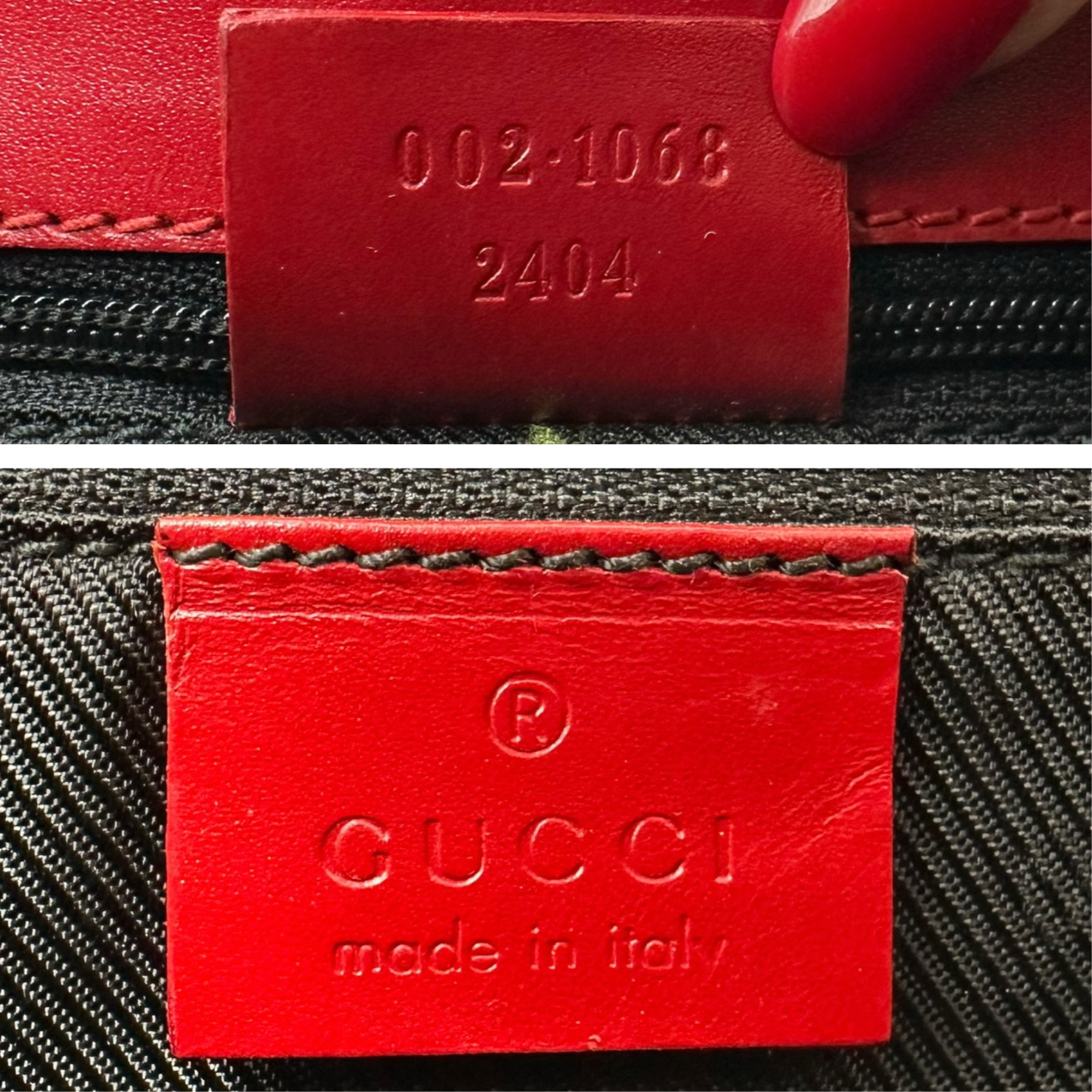 Gucci Gray Monogram & Red Leather Mini Jackie Bag - Outfit Repeater