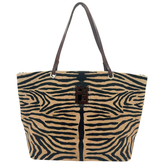 Fendi Zebra Print Ponyhair Tote Bag