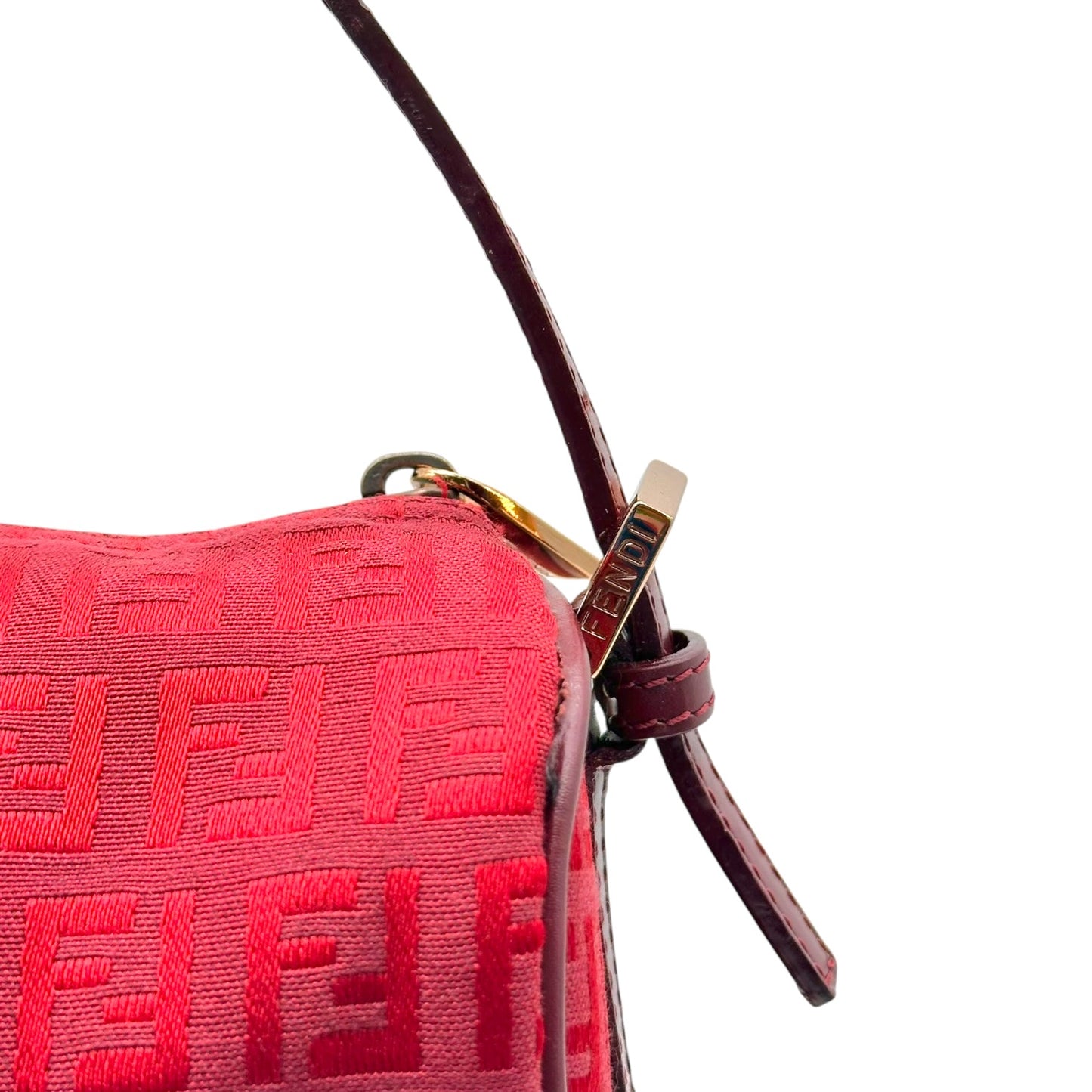 Fendi Mini Papillon Bag Red Zucchino Monogram