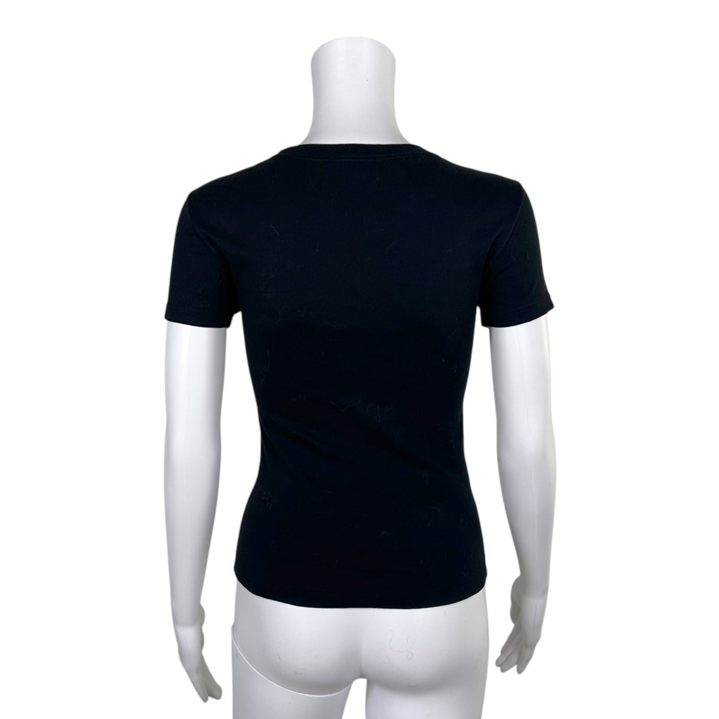 Christian Dior S/S 2005 Black Lips Graphic Logo T-Shirt