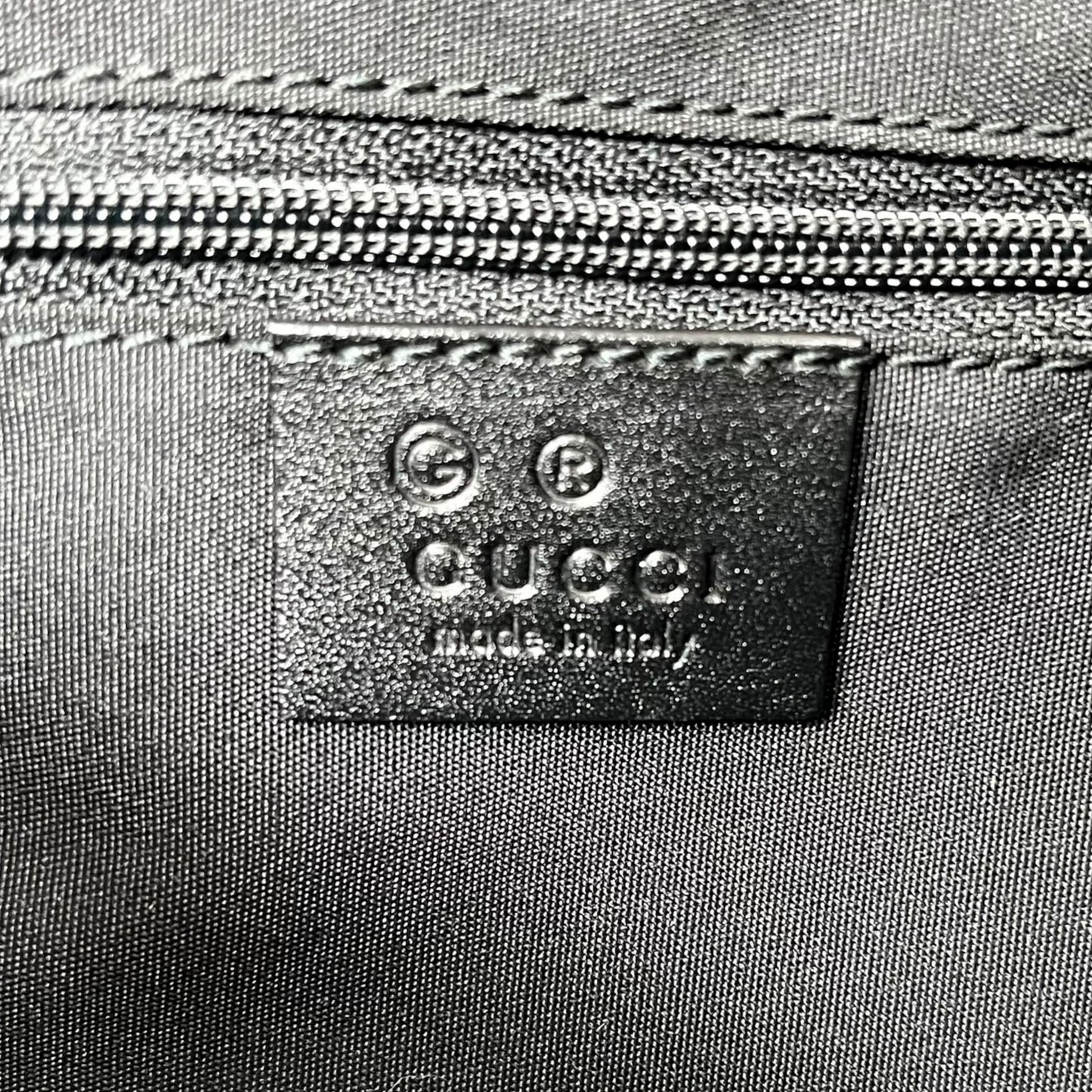 Gucci Forest Green Monogram Crescent Shoulder Bag