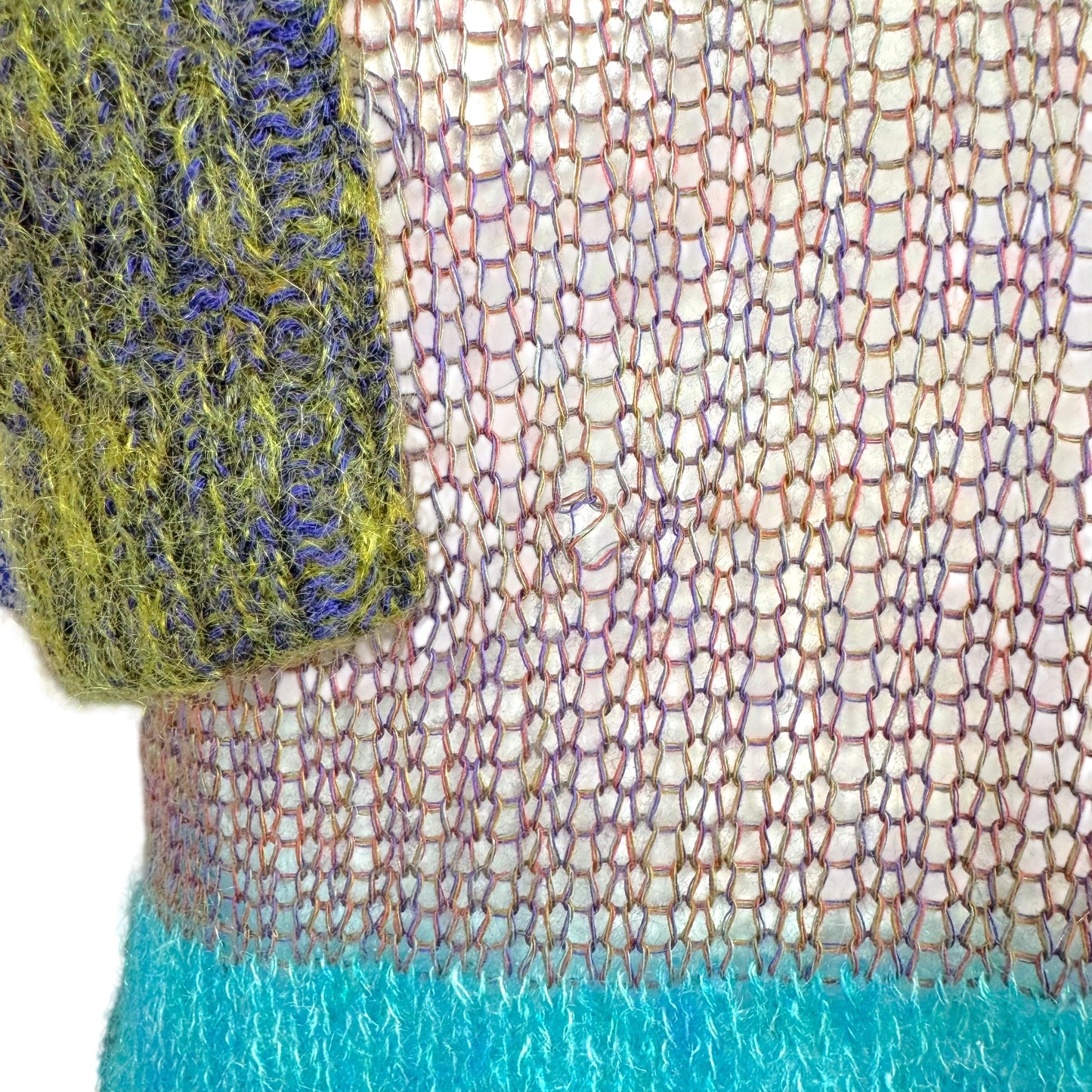 Vivienne Westwood Red Label Multicolor Striped Semi-Sheer Mohair Knit Sweater
