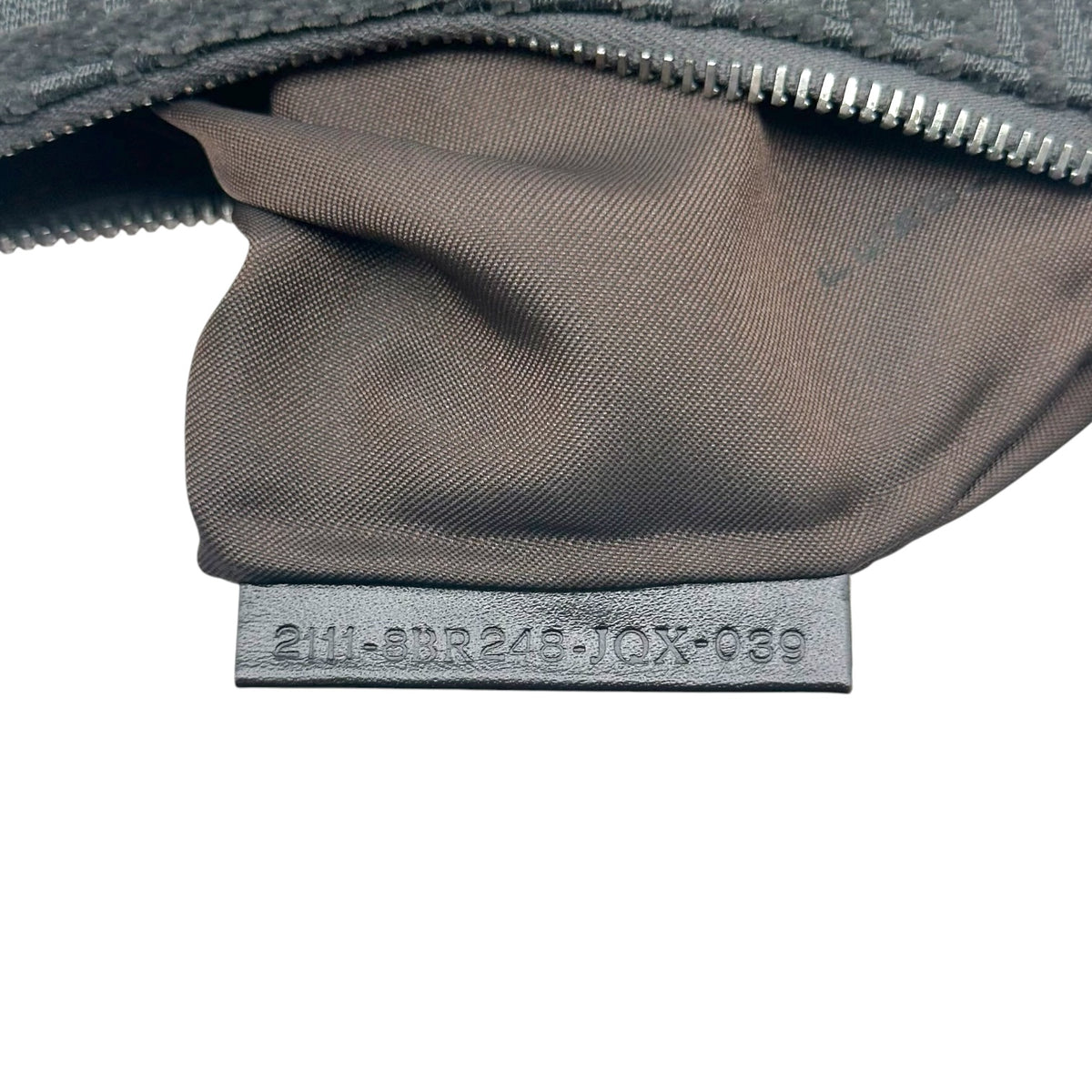 Fendi Small Oyster Bag Black Velour Zucchino Monogram