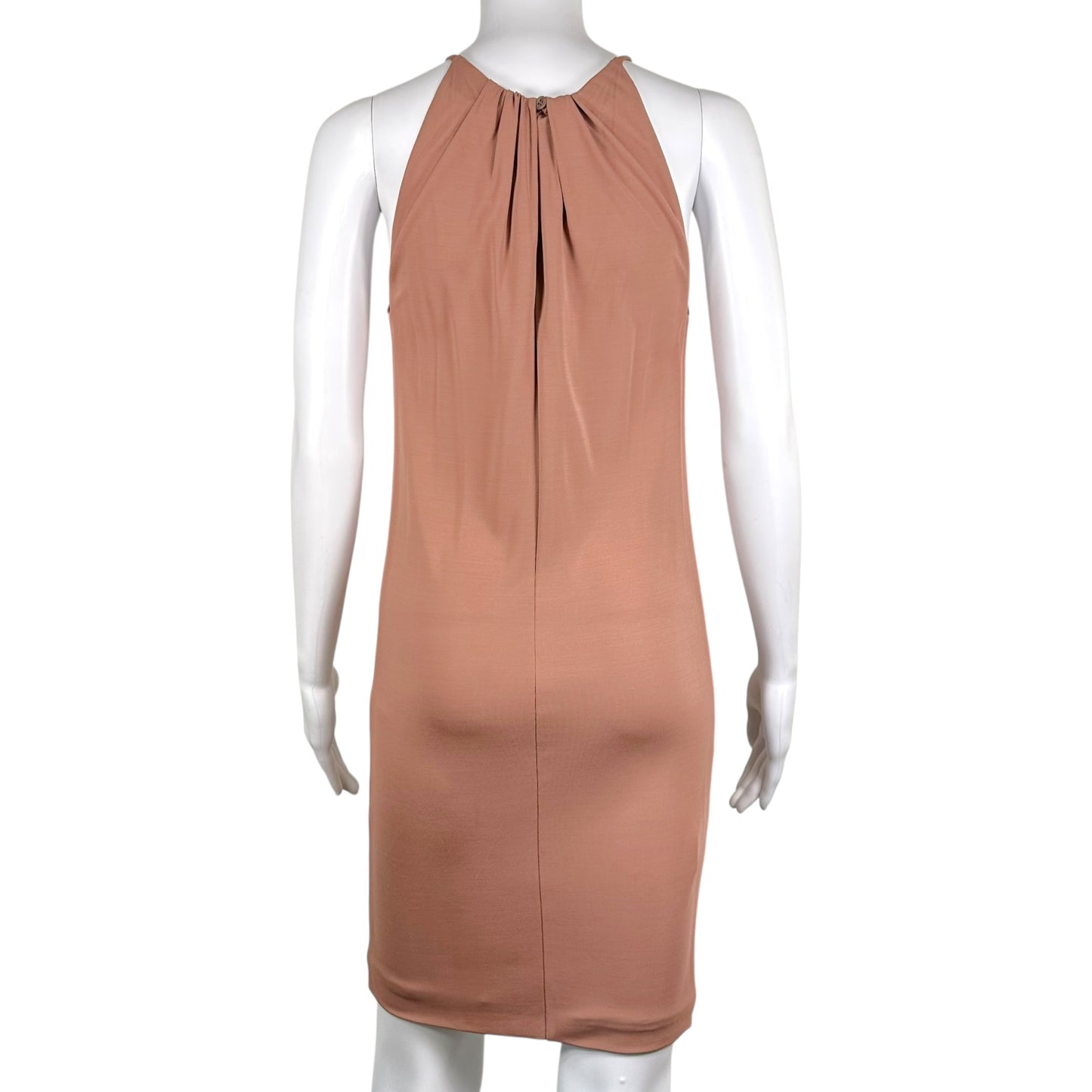 Gucci Pale Pink Horsebit Strap Midi Dress