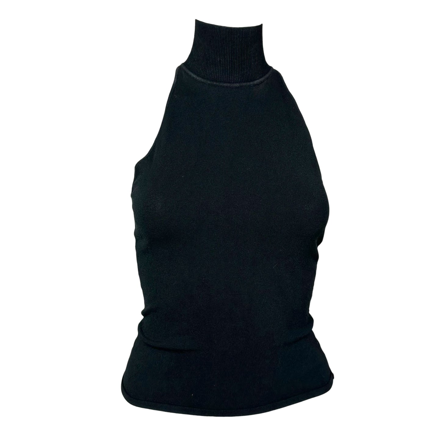 Gianni Versace Cut-Out Side Sleeveless Mock-Neck Tank