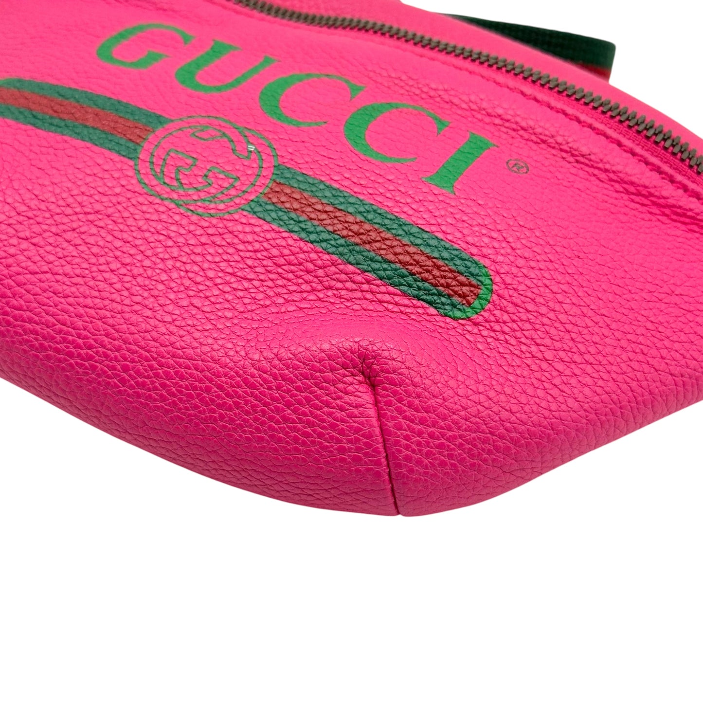 Gucci Hot Pink Leather Fanny Pack Bag