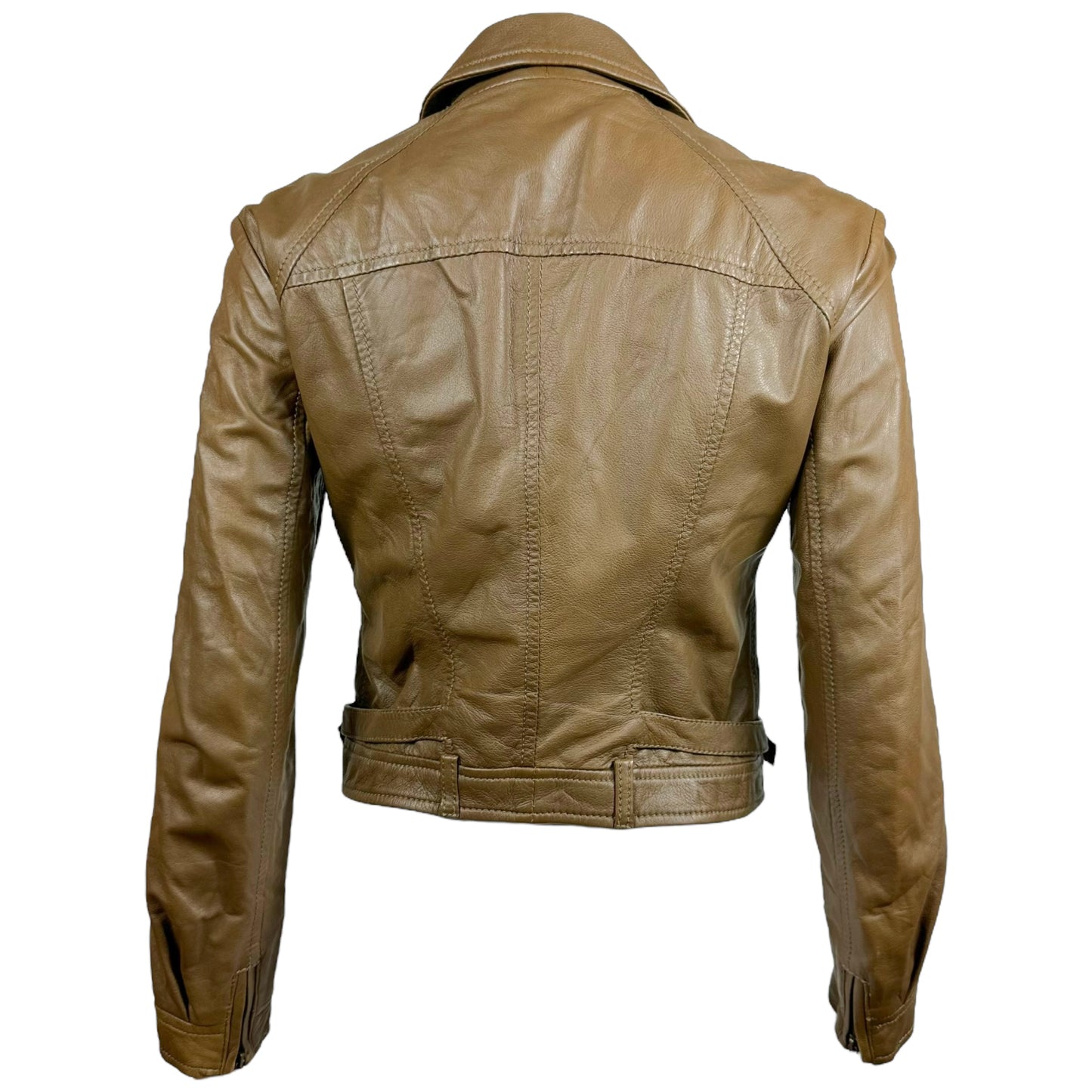 Just Cavalli by Roberto Cavalli Brown Leather Jacket