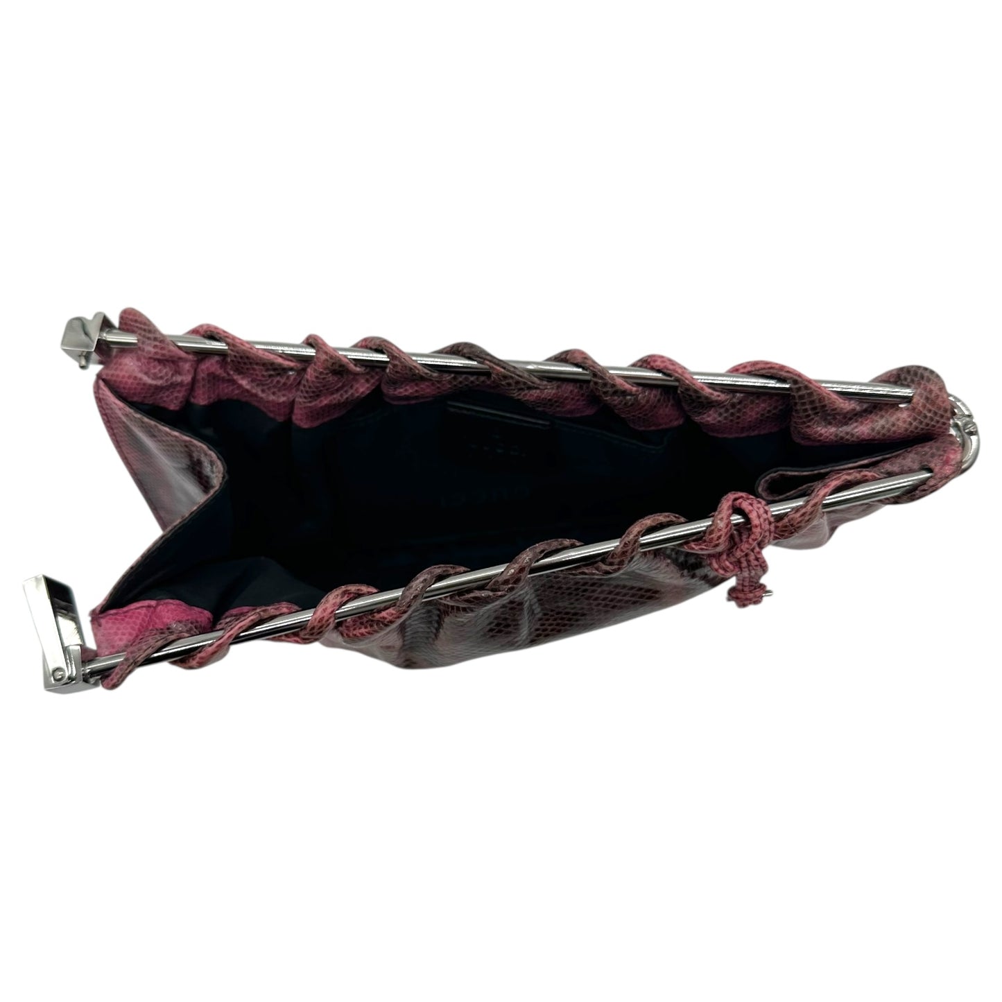 Gucci by Tom Ford Pink & Black Python Clutch Bag - Outfit Repeater