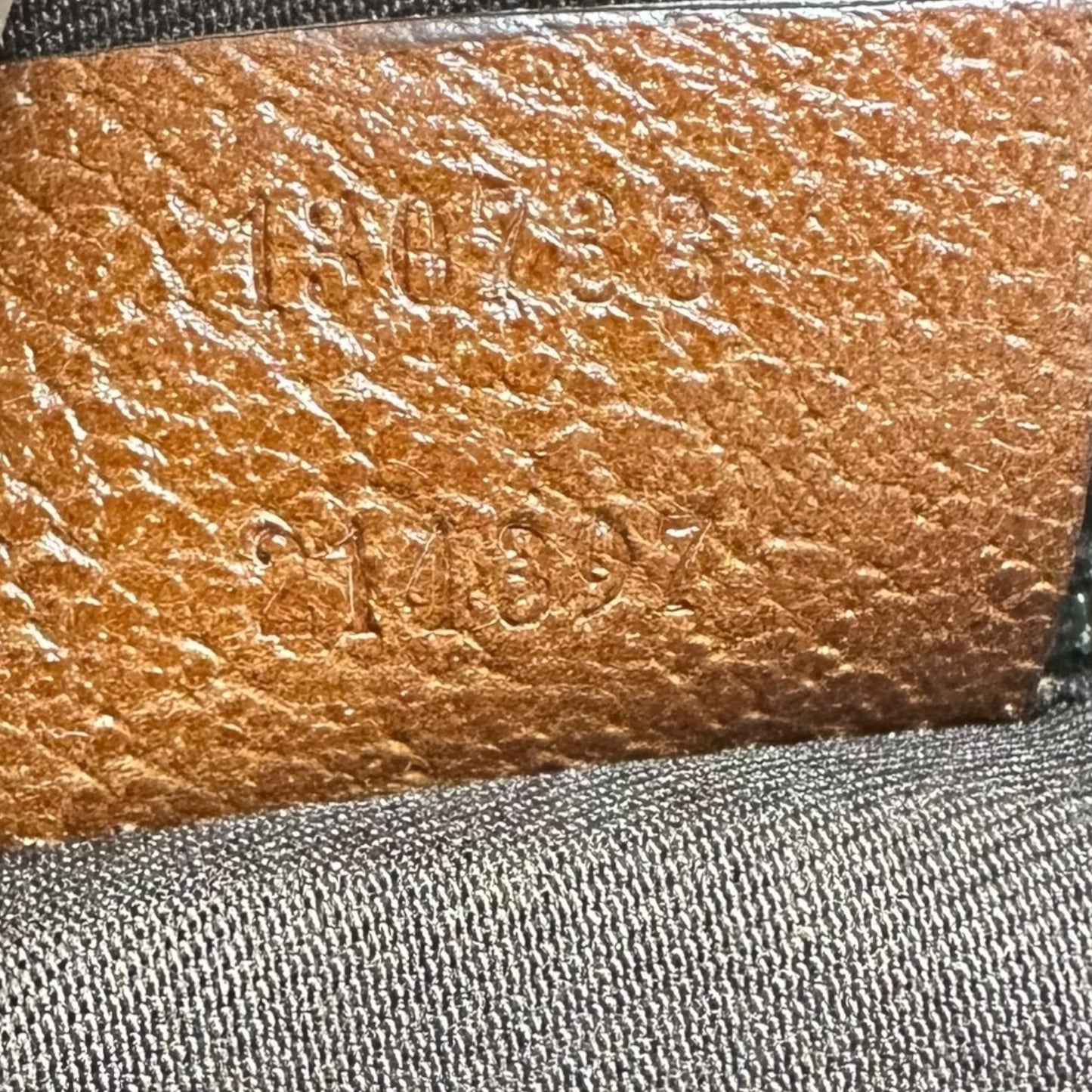 Gucci Denim Monogram Abby Shoulder Bag