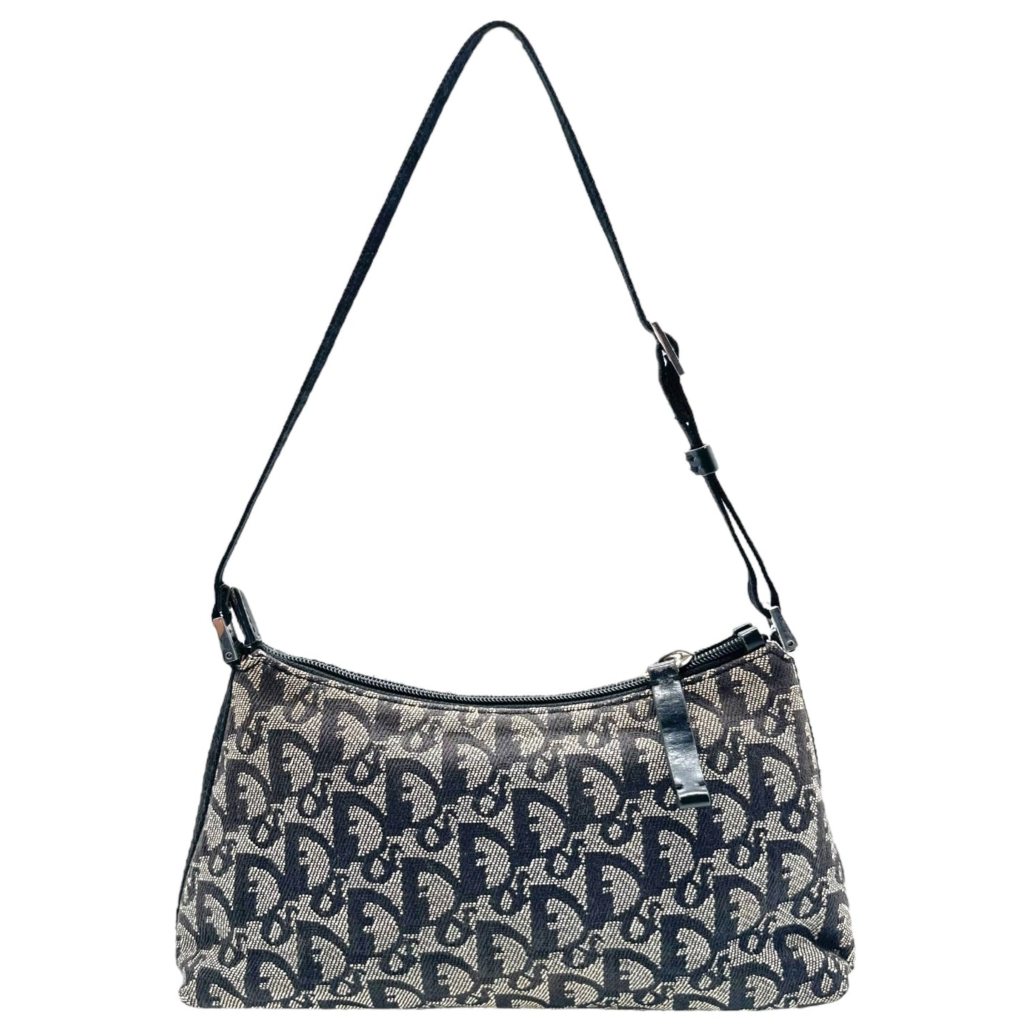 Christian Dior Navy Trotter Monogram Shoulder Pochette Bag