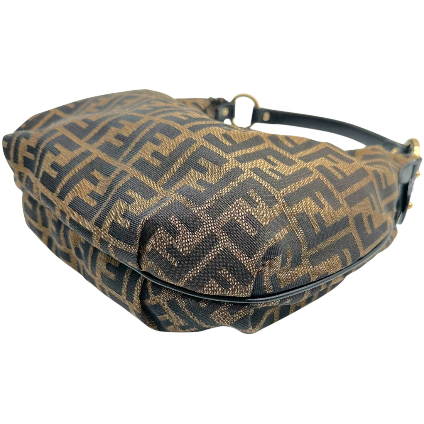 Fendi Brown Zucca Monogram Hobo Shoulder Bag
