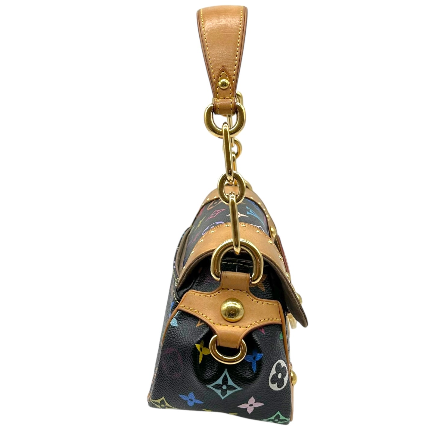 Louis Vuitton Shoulder Bag Black Multicolor Murakami