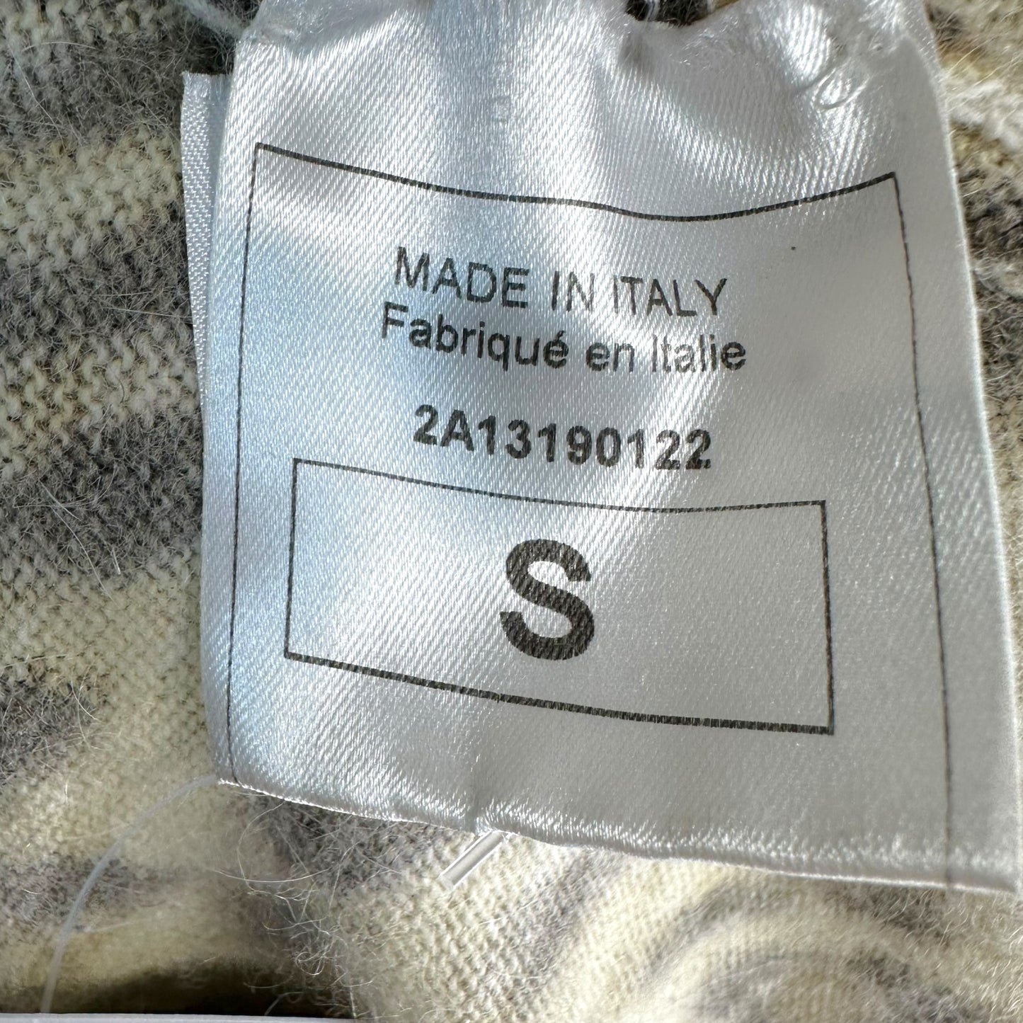 John Galliano Angora Leopard Print Knit Cardigan