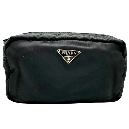 Prada Black Nylon Cosmetic Bag