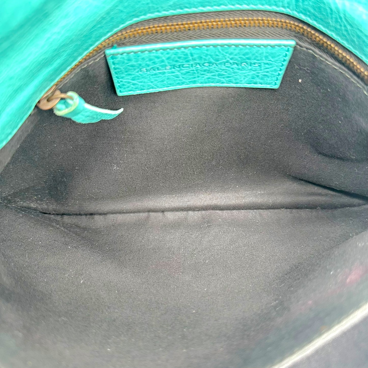 Balenciaga Turquoise Blue City 2-Way Clutch Bag