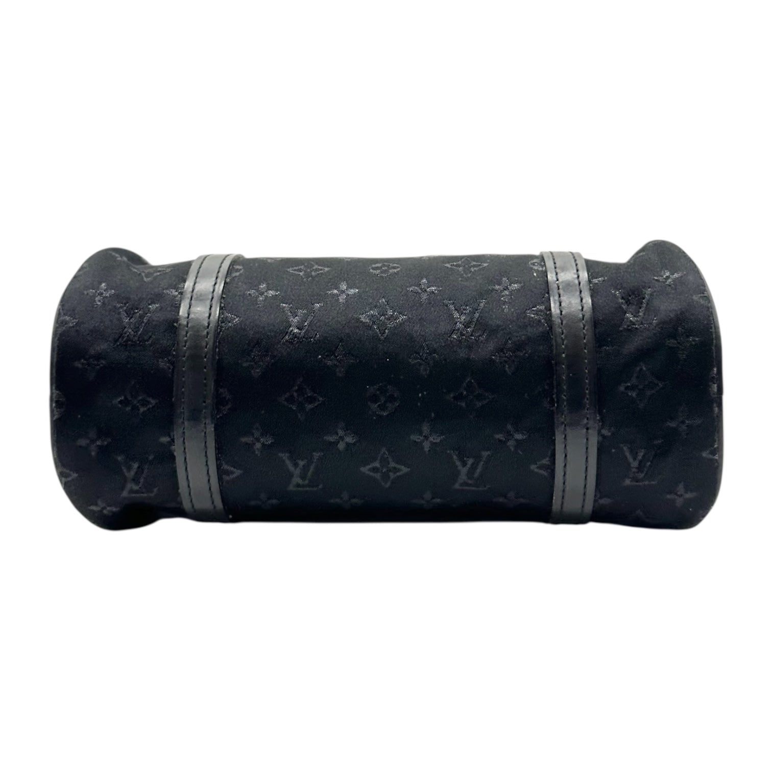 Louis Vuitton Black Satin Monogram Mini Papillon Bag - Outfit Repeater